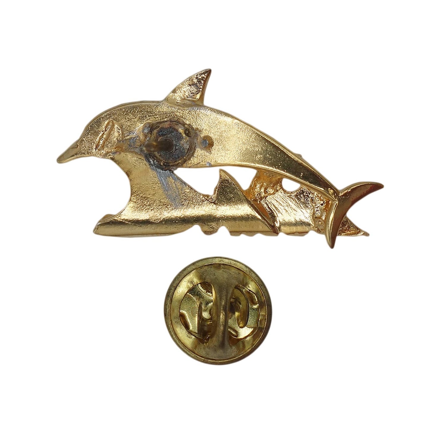 イルカ ピンズ 金色 動物