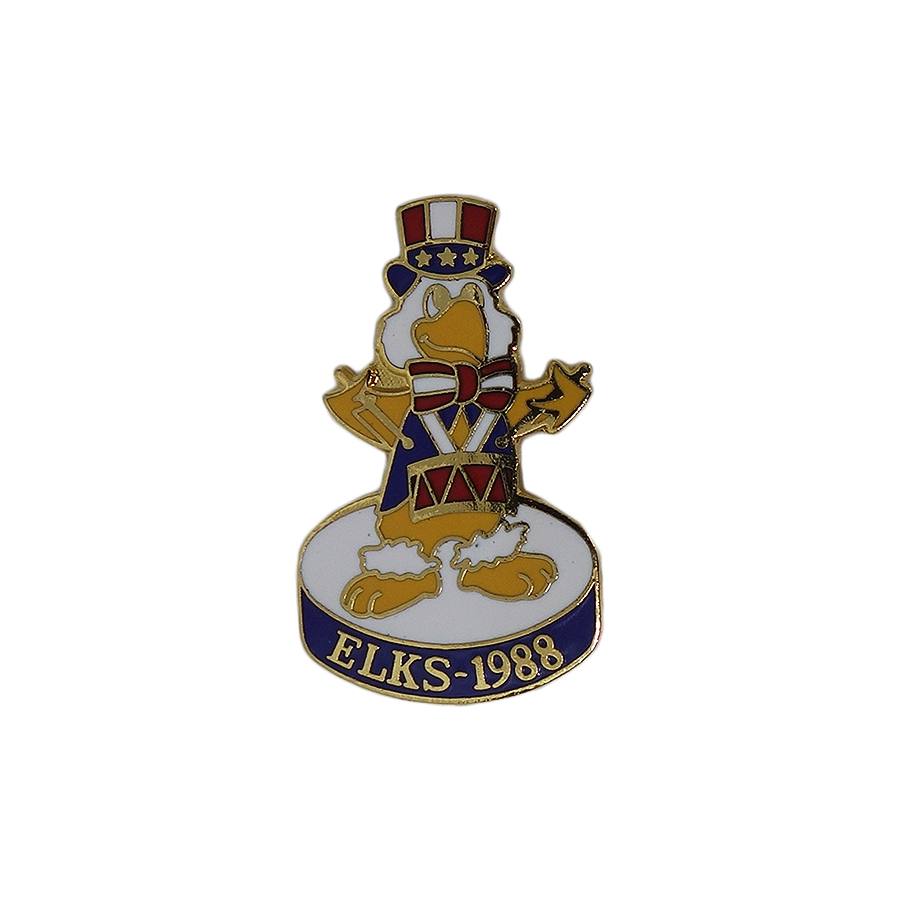 ELKS 1988 ピンズ 鷲 留め具付き キャラクター