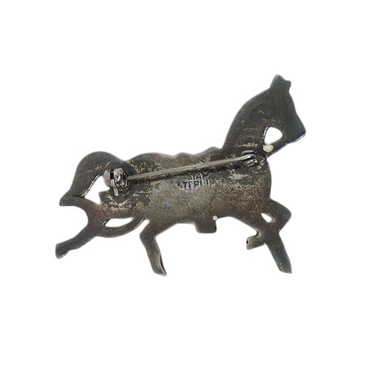馬 スターリングシルバー ヴィンテージ ブローチ SIAM STERLING