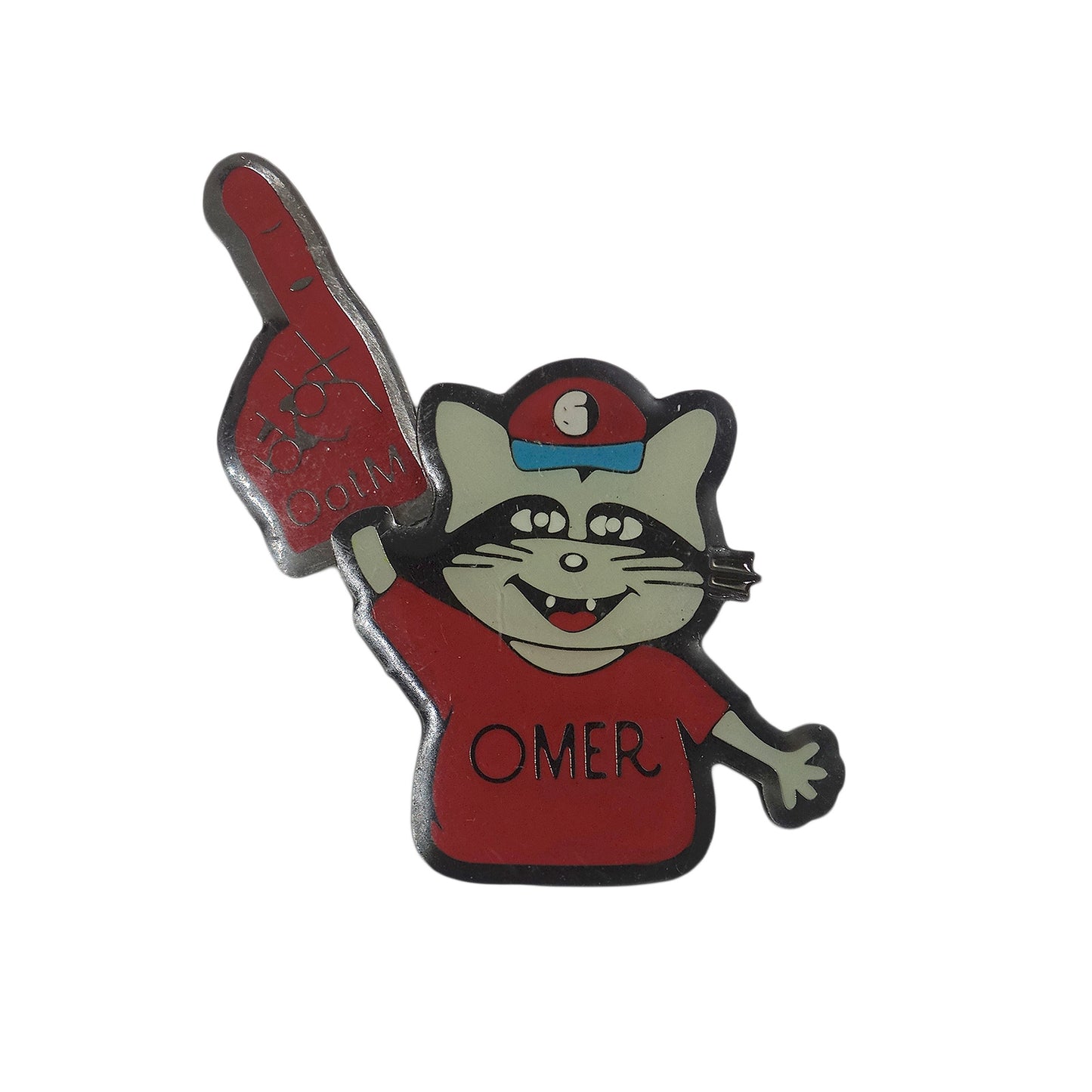 ODYSSEY OF THE MIND ピンズ アライグマ 留め具付き