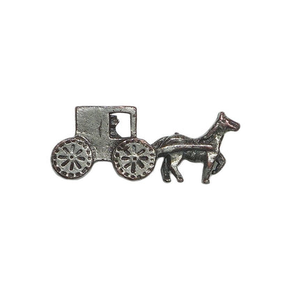 馬車 ピンズ 留め具付き