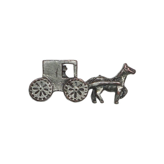 馬車 ピンズ 留め具付き