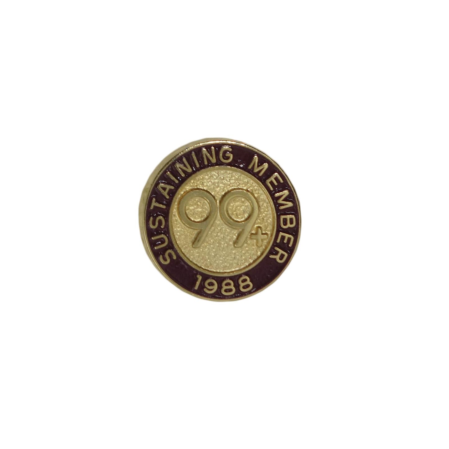 99+ Club ピンズ SUSTAINING MEMBER 1988 留め具付き