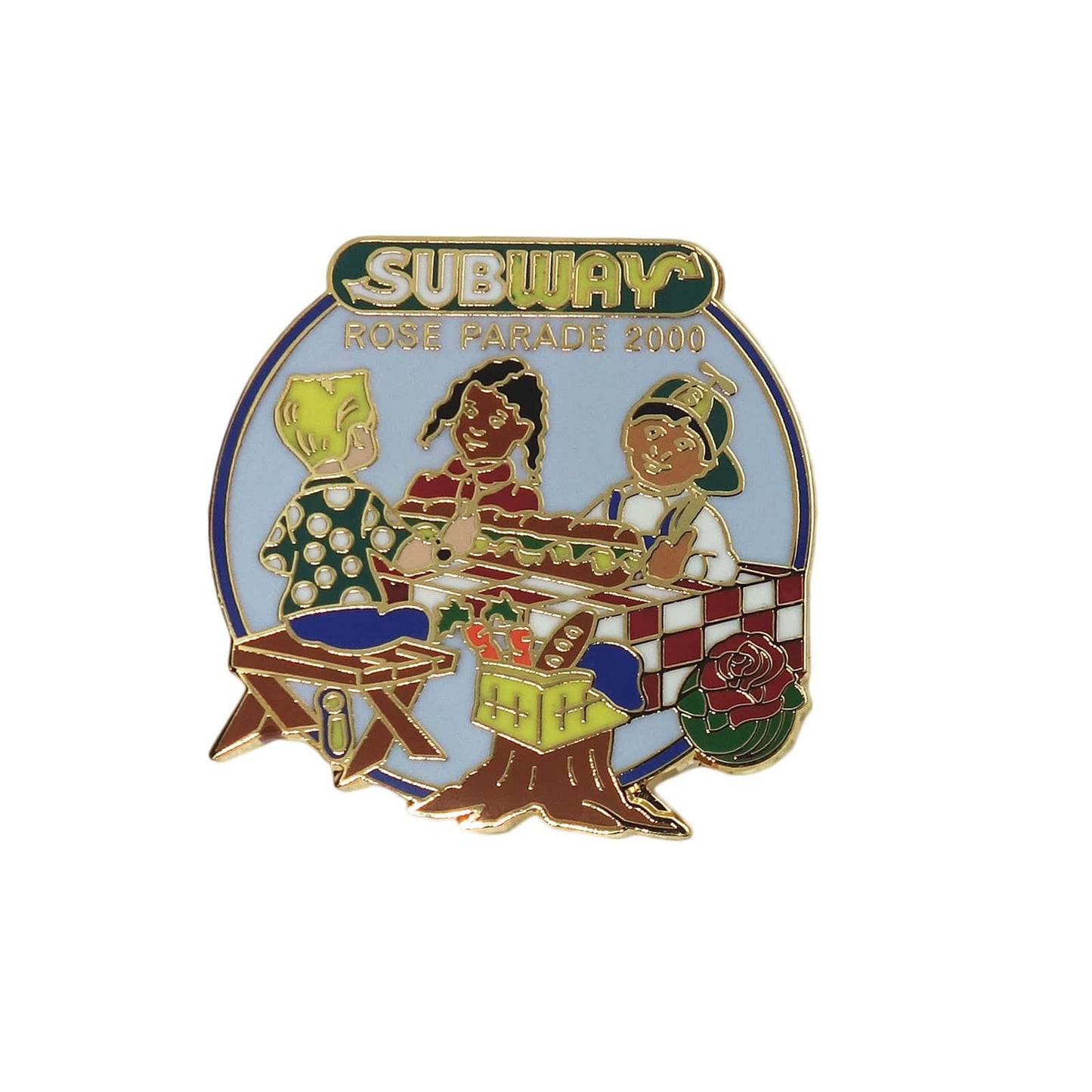 Rose Parade 2000 ピンズ ローズパレード SUBWAY 留め具付き　
