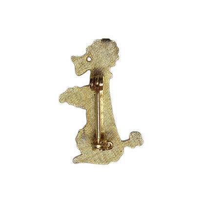 犬 ピンバッジ ブローチ 金色 dog