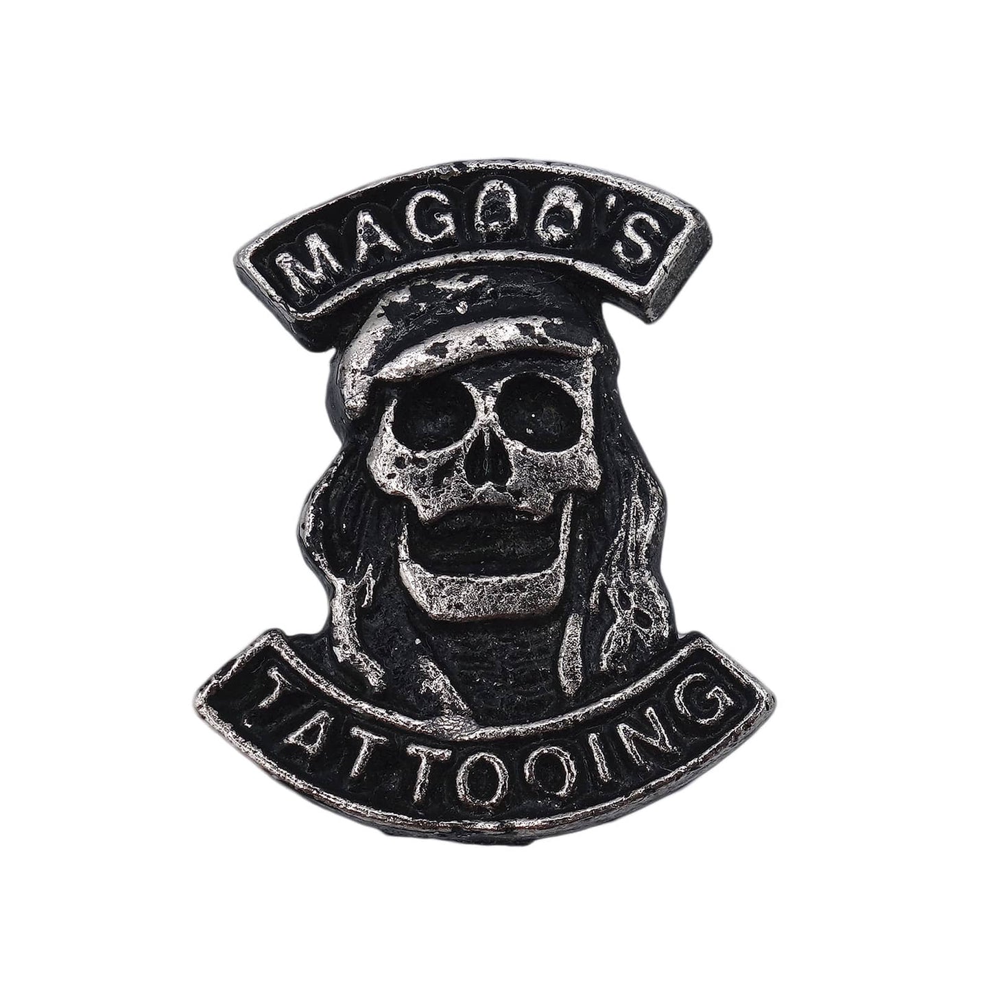 MAGOO'S TATTOOING バイカー ピンズ スカル タトゥ—