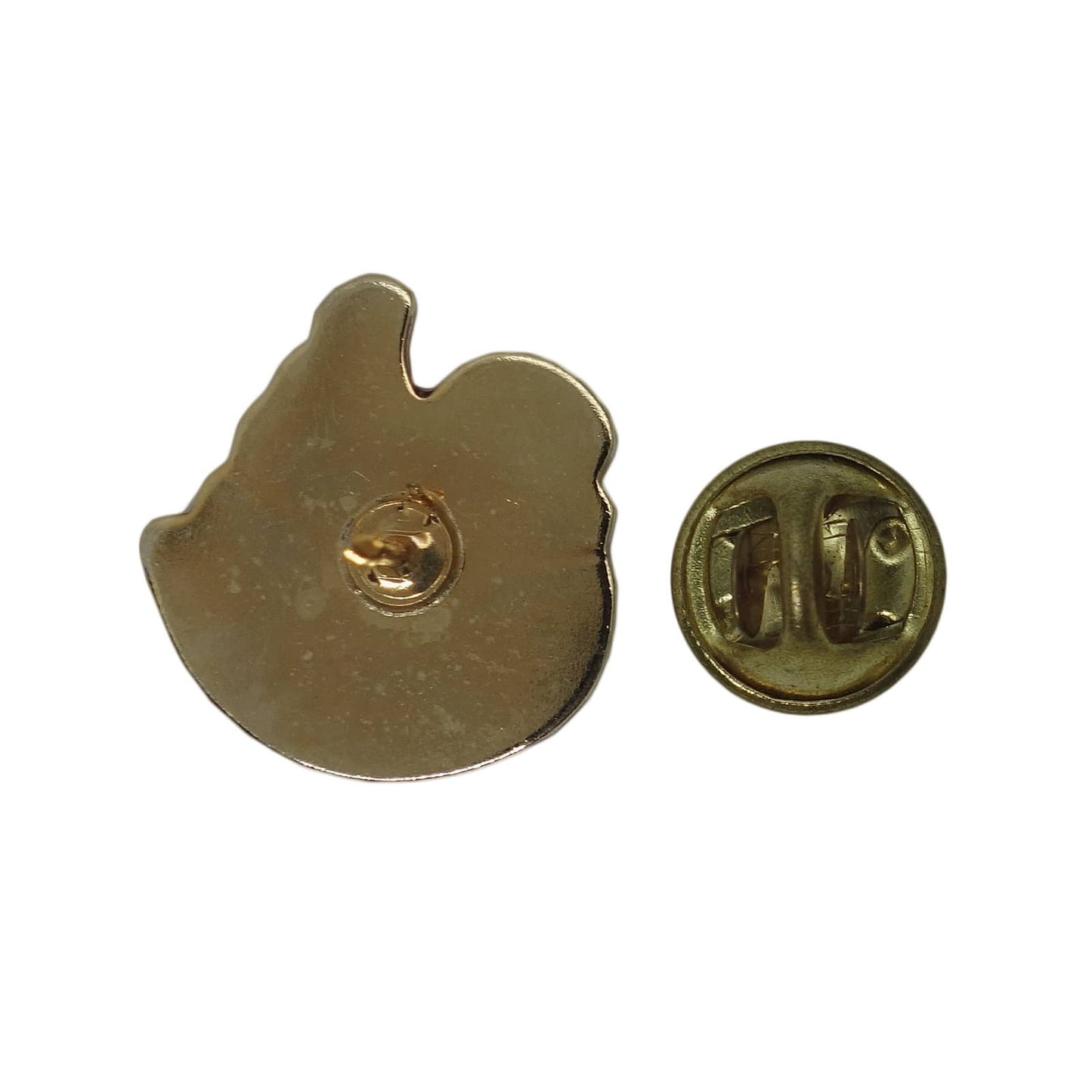 鳥 ピンズ 留め具付き