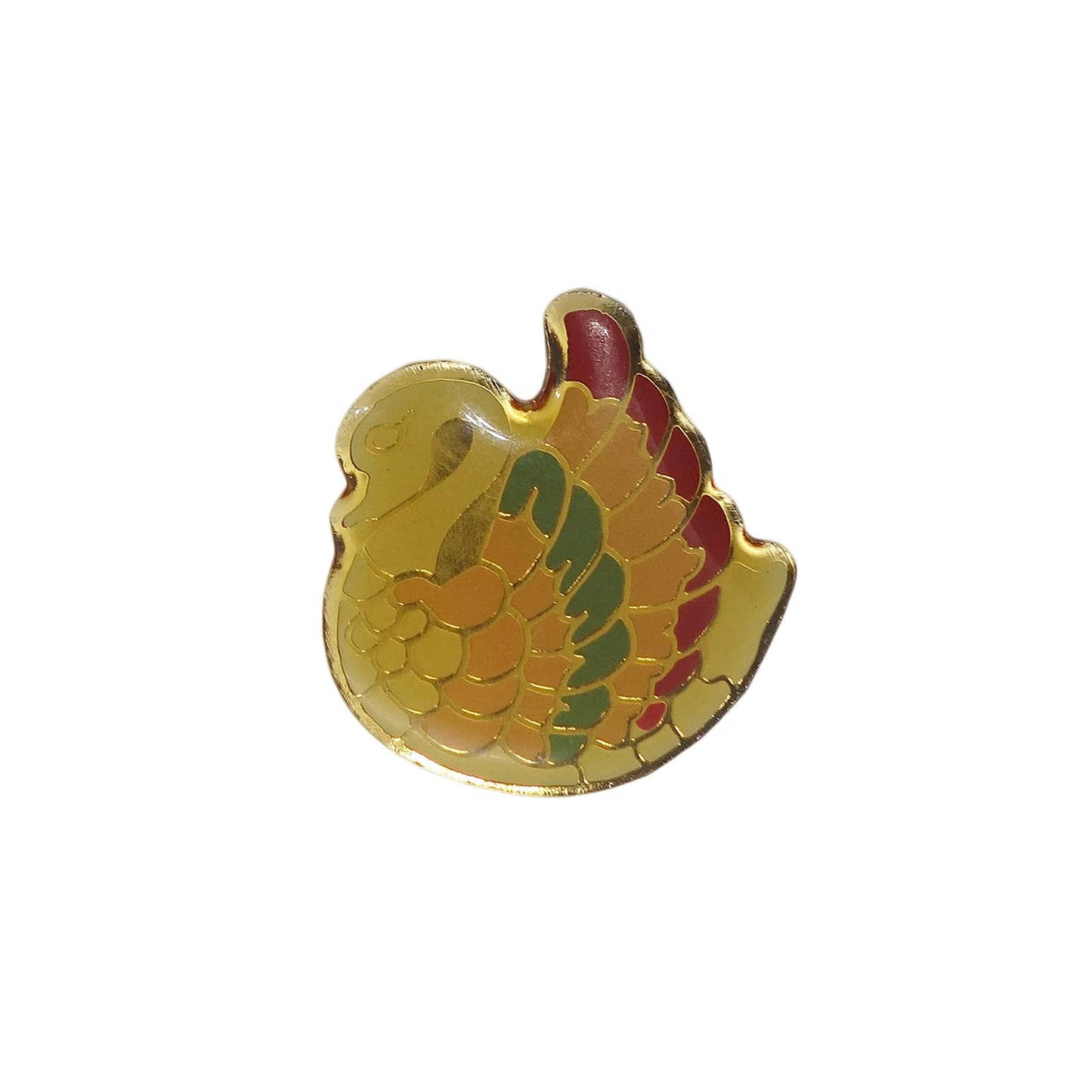鳥 ピンズ 留め具付き