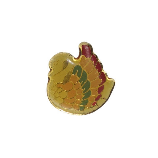 鳥 ピンズ 留め具付き