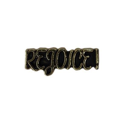 REJOICE! ピンズ 留め具付き