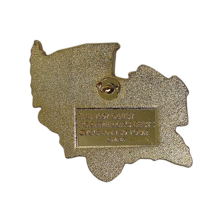 IOWA ピンズ QVC'S 50 IN 50 TOUR アイオワ州 ピンバッチ 留め具付き