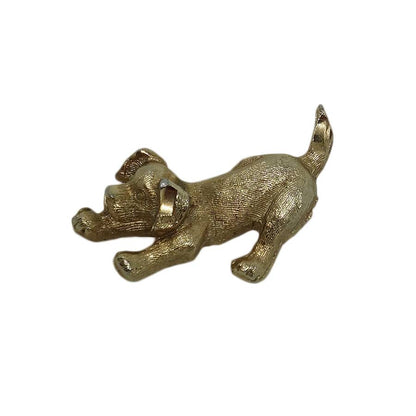 犬 ピンズ 金色 動物 留め具付き