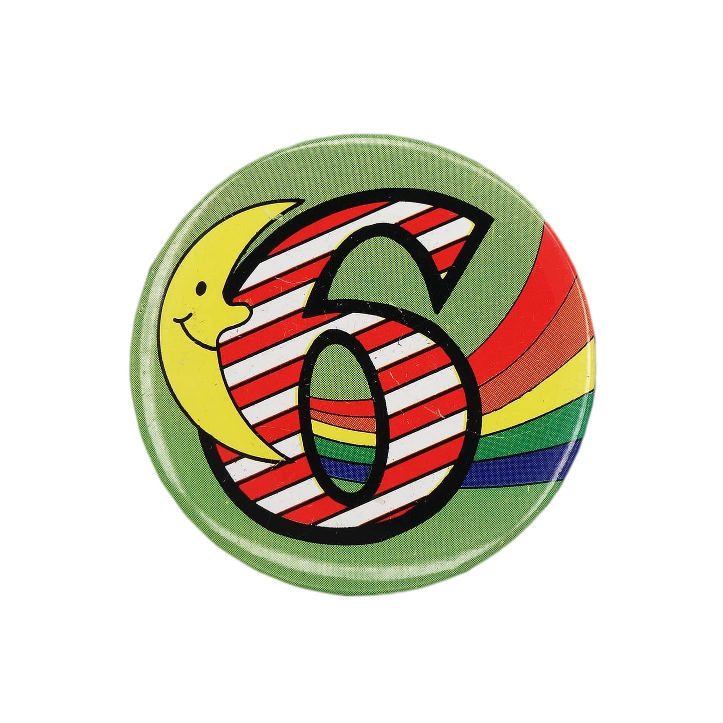 数字 缶バッジ バッチ 6歳 誕生日