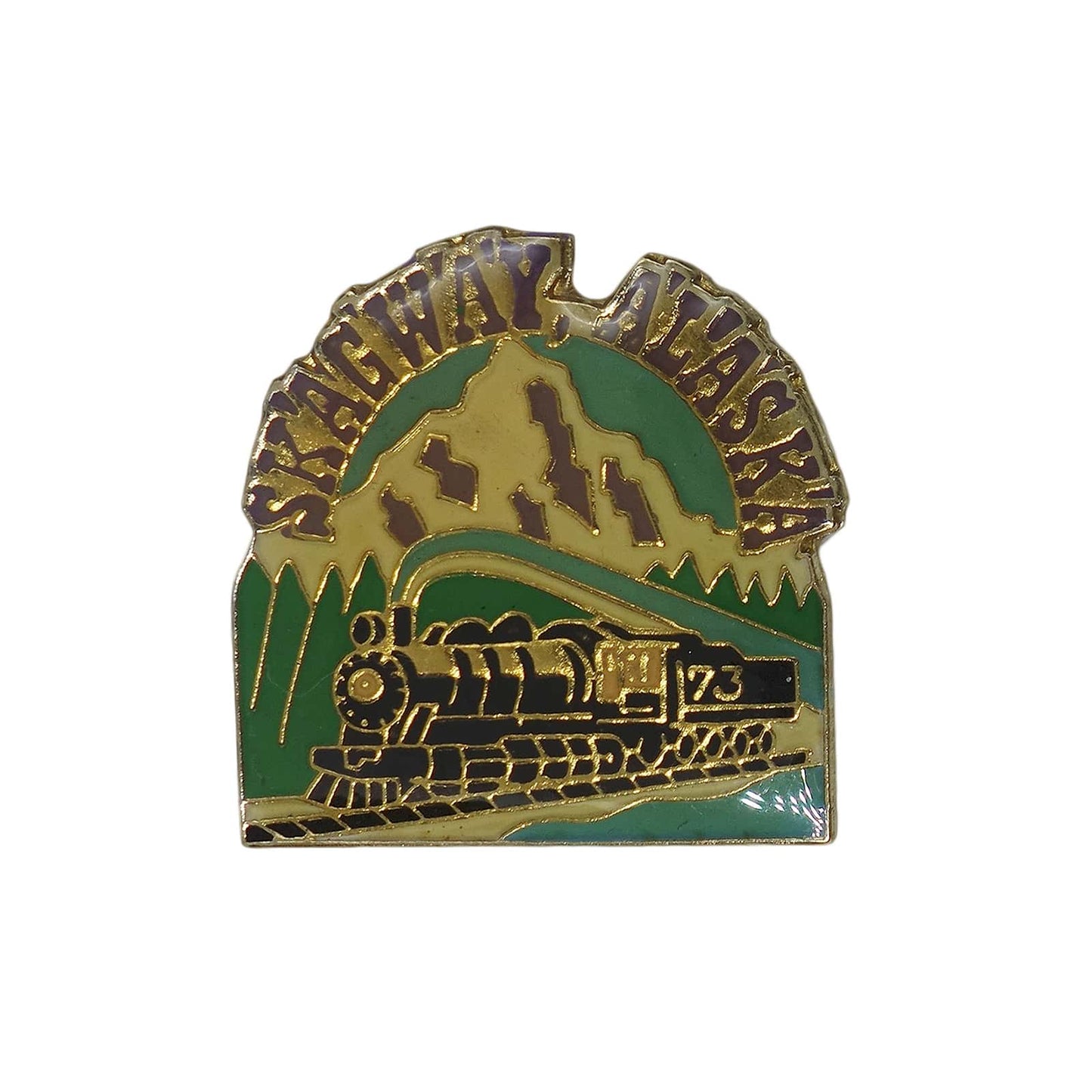 SKAGWAY, ALASKA ピンズ アラスカ州 スキャグウェイ 留め具付き