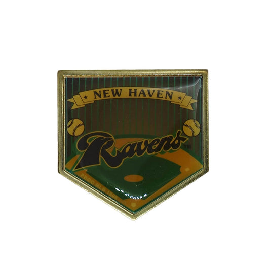 New Haven Ravens ピンズ 野球 ニューヘブン・レイブンズ 留め具付き