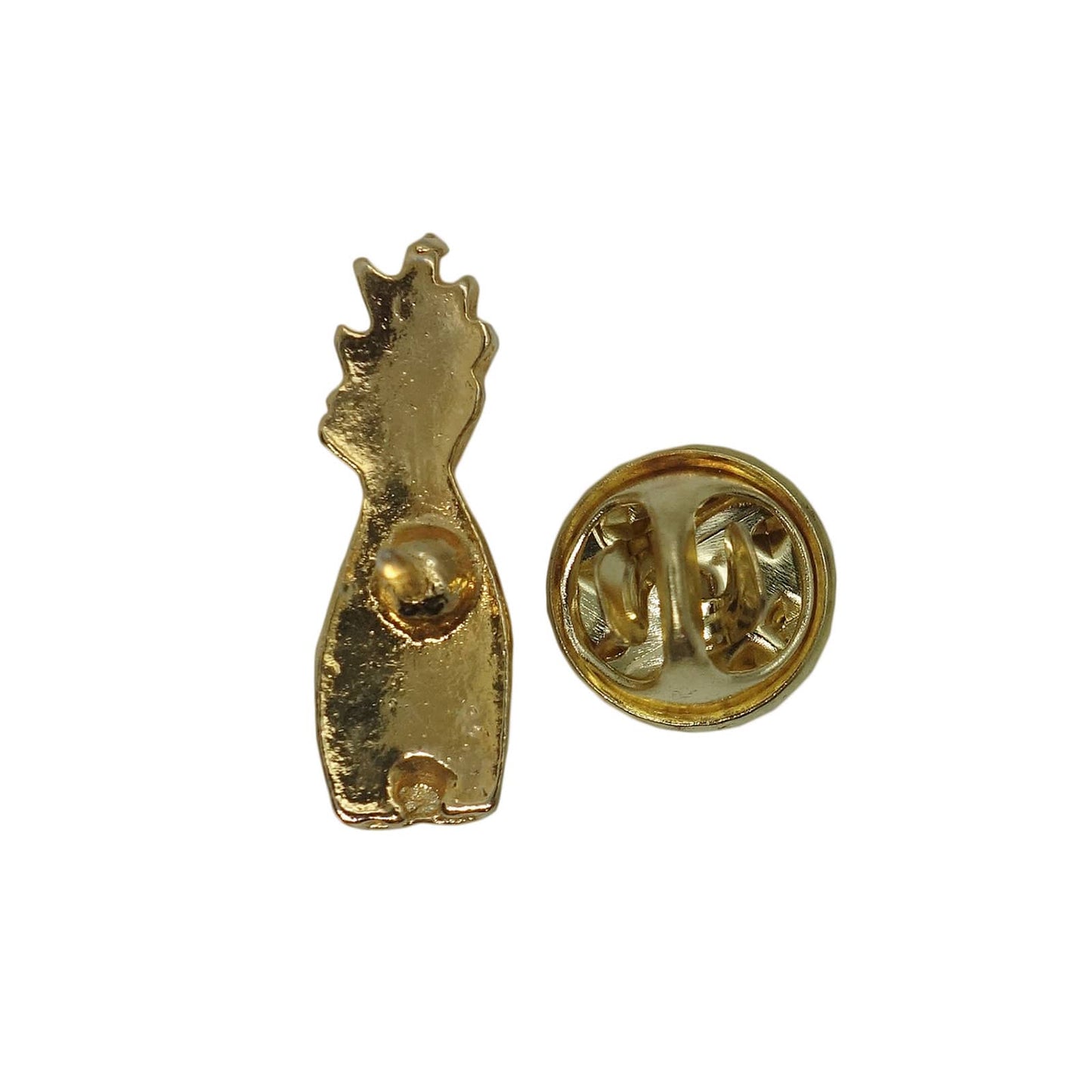 パイナップル 果物 ピンズ 金色 フルーツ 留め具付き