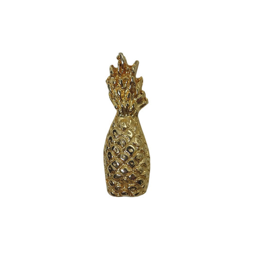 パイナップル 果物 ピンズ 金色 フルーツ 留め具付き