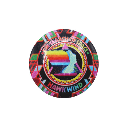 スペースロックバンド HAWKWIND 缶バッチ