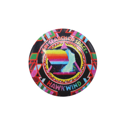 スペースロックバンド HAWKWIND 缶バッチ