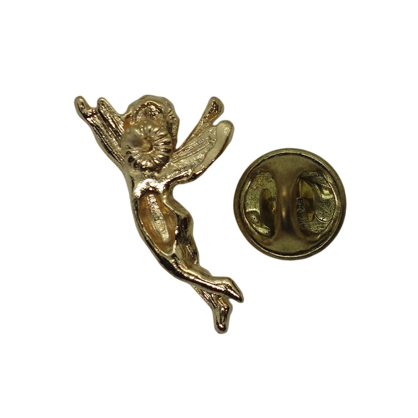 エンジェル ピンズ 金色 天使 留め具付き
