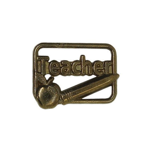 Teacher ピンズ 林檎 鉛筆 留め具付き