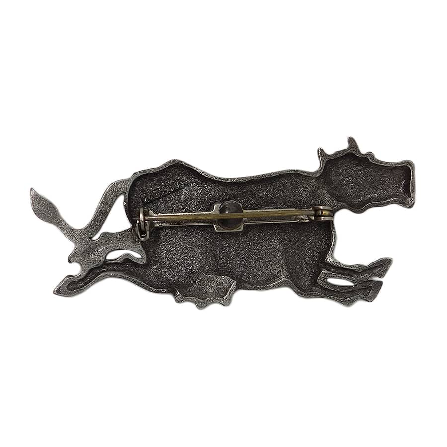 JJ ホルスタイン 牛 ブローチ JONETTE JEWELRY ビンテージ