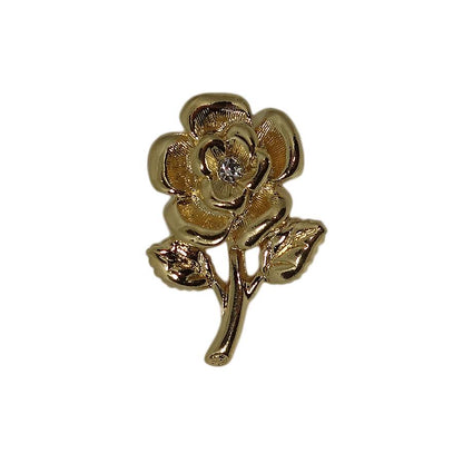 花  ピンズ 金色 留め具付き