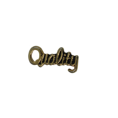 Quality ピンズ 留め具付き 文字