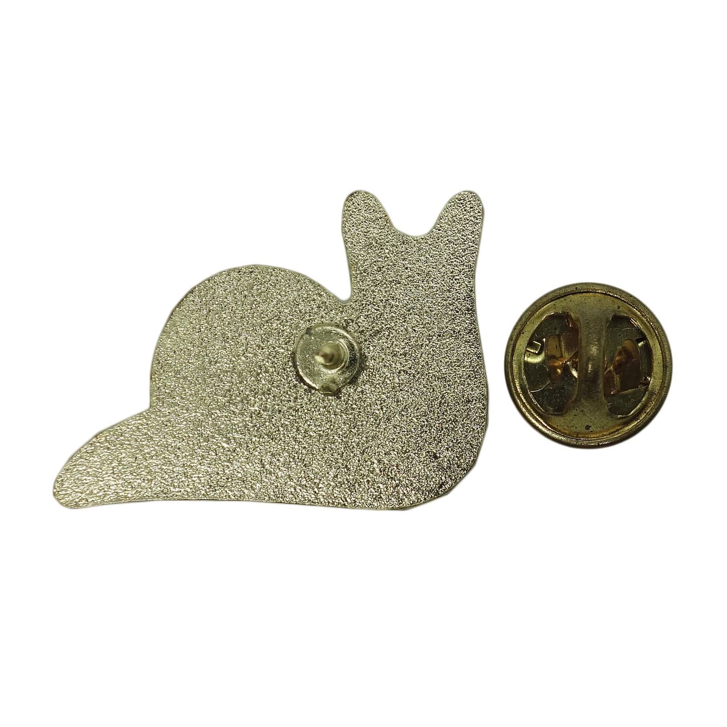 カタツムリ 花 ピンズ 留め具付き