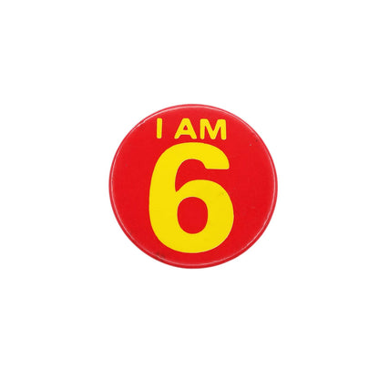 I AM 6 缶バッジ バッチ 6歳 誕生日