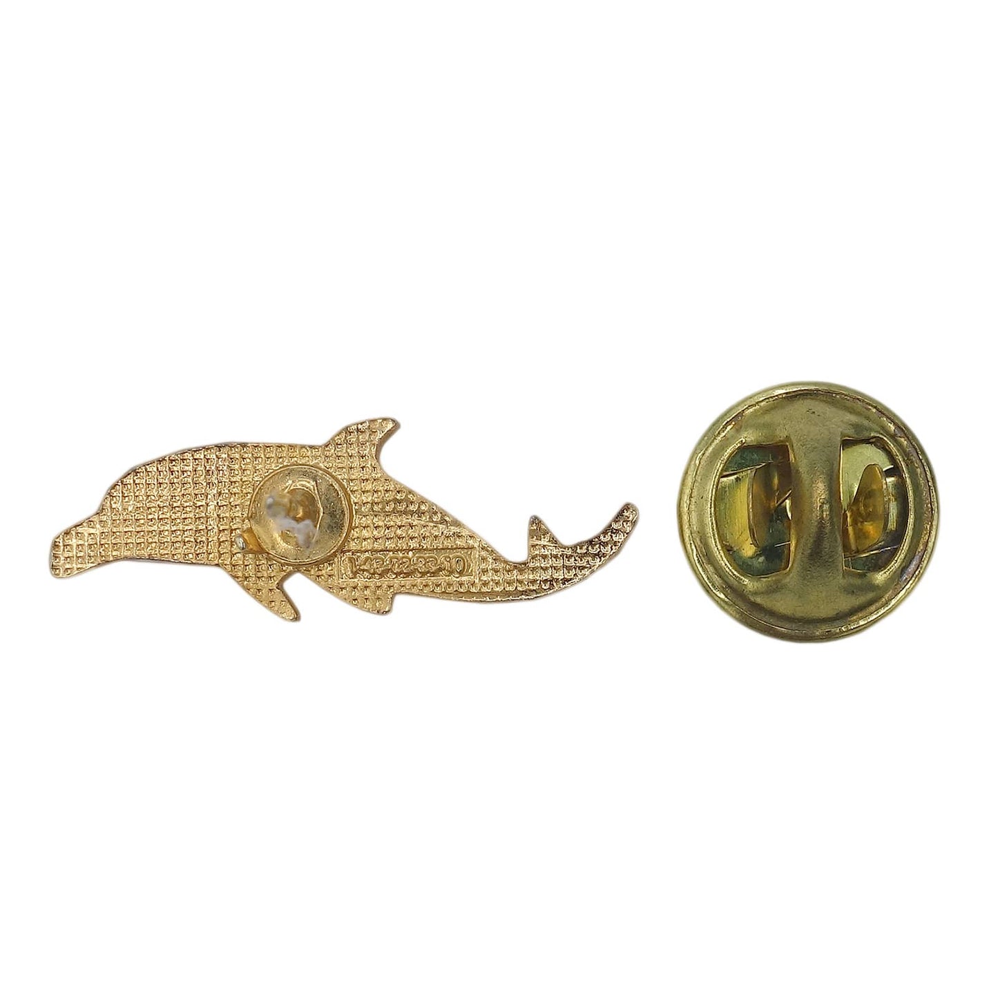 イルカ ピンズ 金色 動物