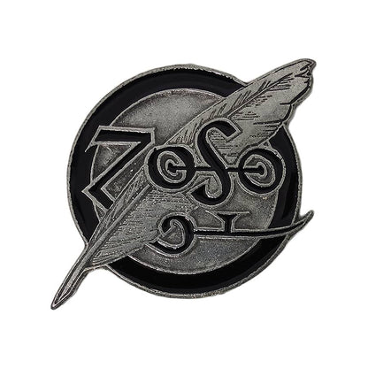 PAGE & PLANT ZOSO ピンズ ジミー・ペイジ ロバート・プラント 留め具付き
