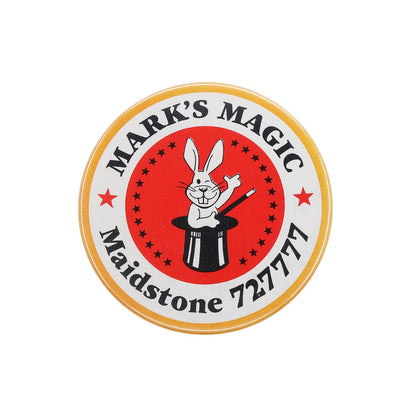 MARK'S MAGIC 缶バッジ バッチ シルクハットからウサギ