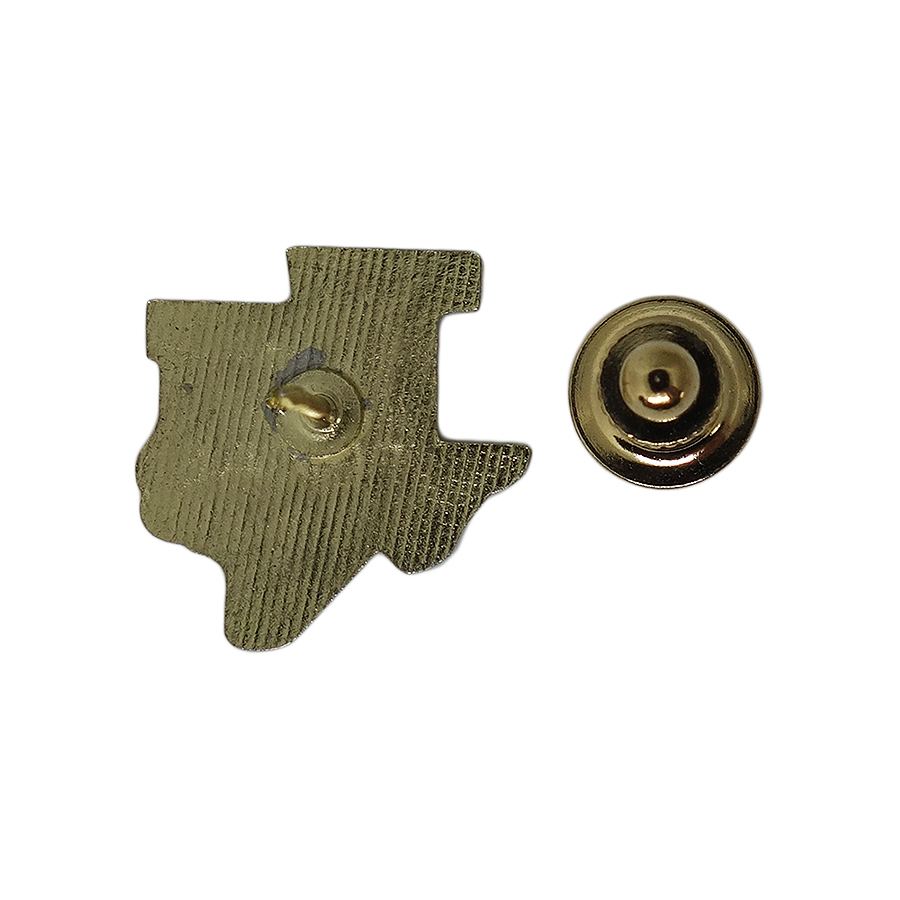 HOWDY FROM TEXAS ピンズ テキサス州 地図型 留め具付き