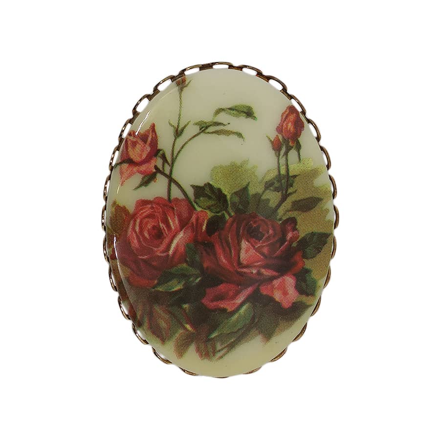 花柄 ブローチ