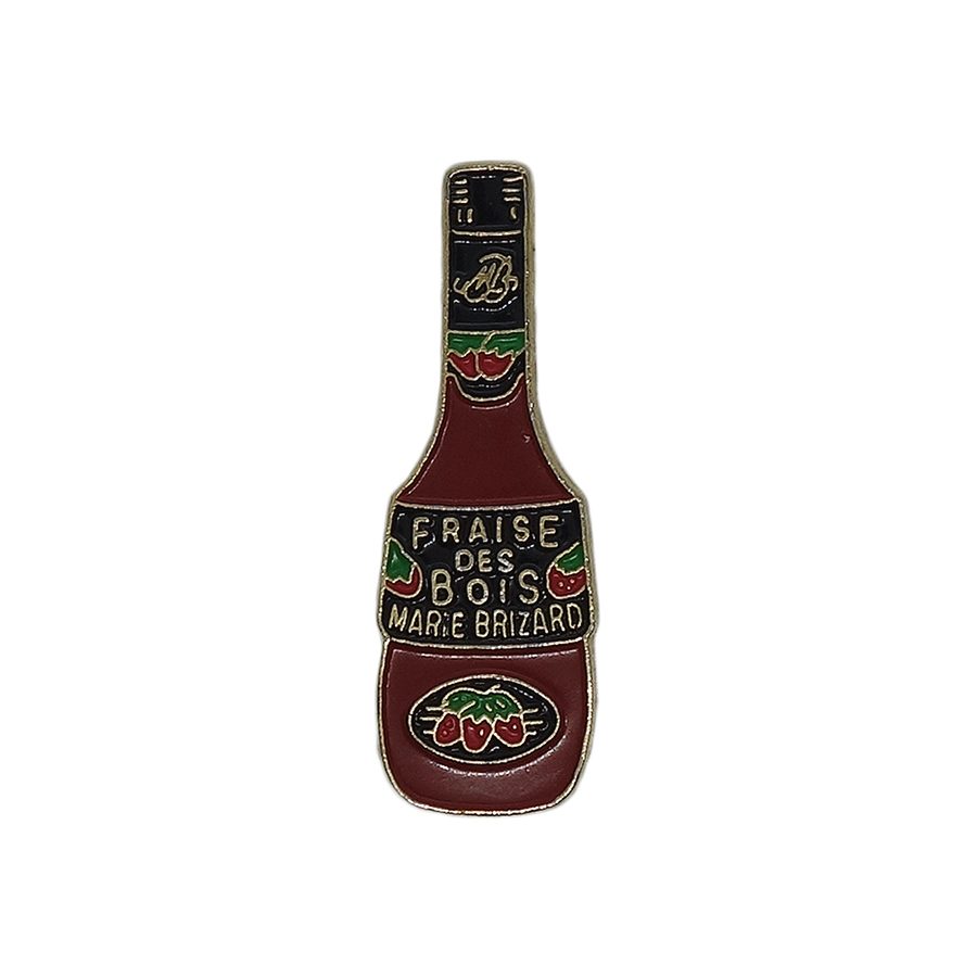 Marie Brizard リキュール ピンズ FRAISE DES BOIS ボトル型 ビンテージ