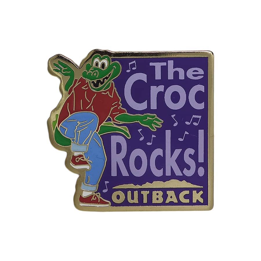 OUTBACK ステーキハウス ピンズ 留め具付き ワニのキャラクター