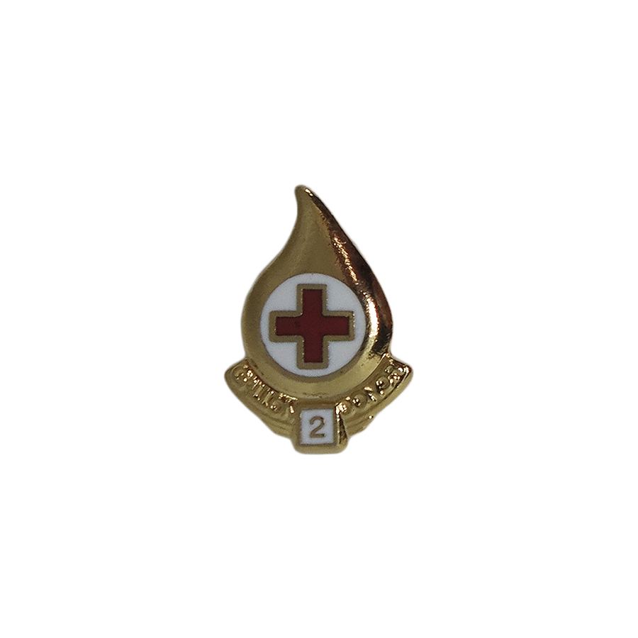 アメリカ 赤十字 ピンズ RED CROSS レッドクロス 献血 留め具付き