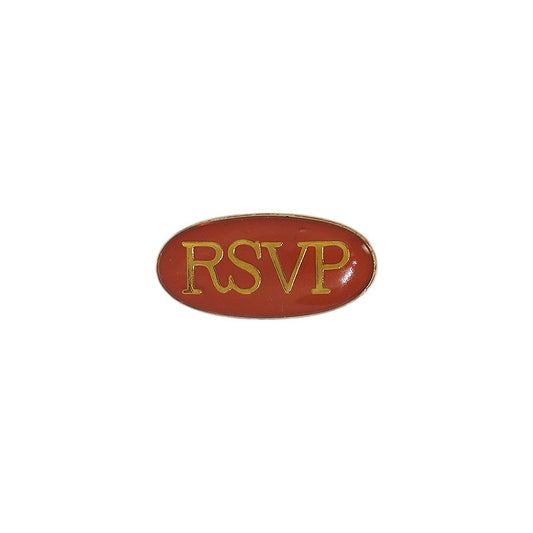 RSVP ピンズ 留め具付き