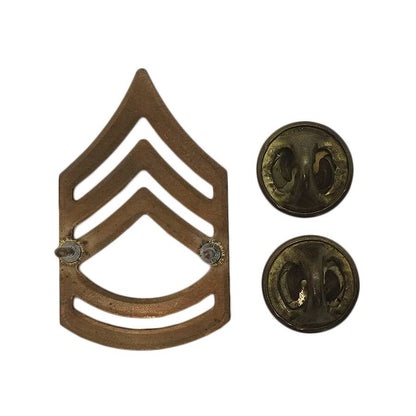 米軍 階級章 一等軍曹 ピンズ インシグニア ミリタリー 留め具付き