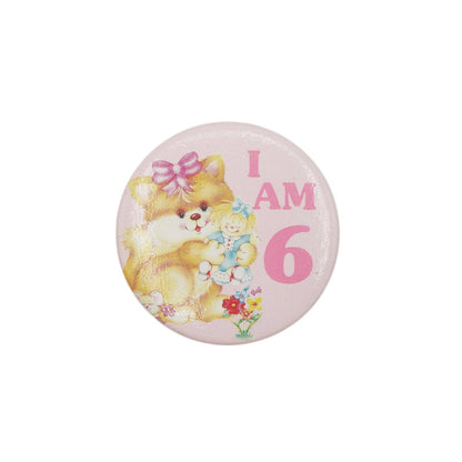 I AM 6 缶バッジ バッチ 6歳 誕生日