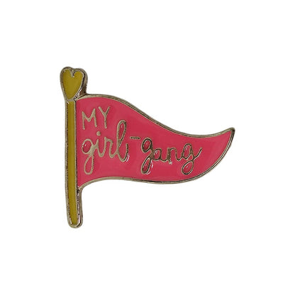 My girl-gang ピンズ フラッグ 留め具付き