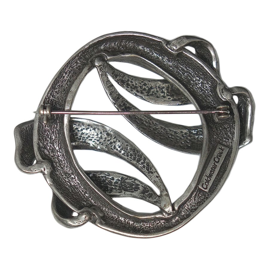 Coldwater Creek ブローチ ピューター コスチュームジュエリー