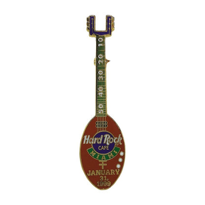 Hard Rock CAFE ギター ブローチ ハードロックカフェ アメフト スーパーボウル