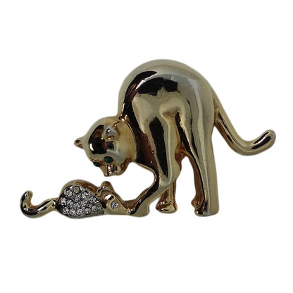 猫とネズミ ブローチ