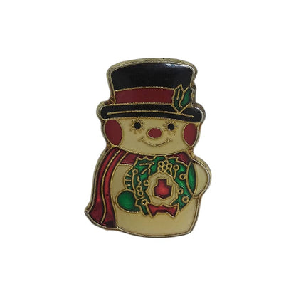 雪だるま ピンズ クリスマス 留め具付き