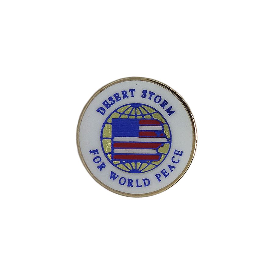 DESERT STORM FOR WORLD PEACE ピンズ 留め具付き