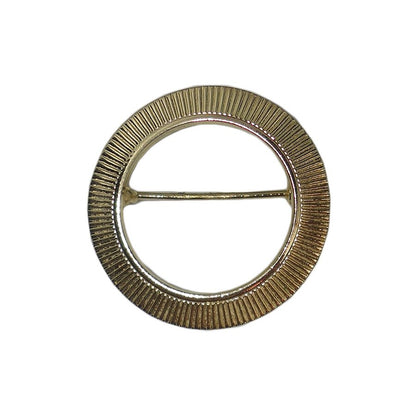 サークル型 ブローチ 金色 USA