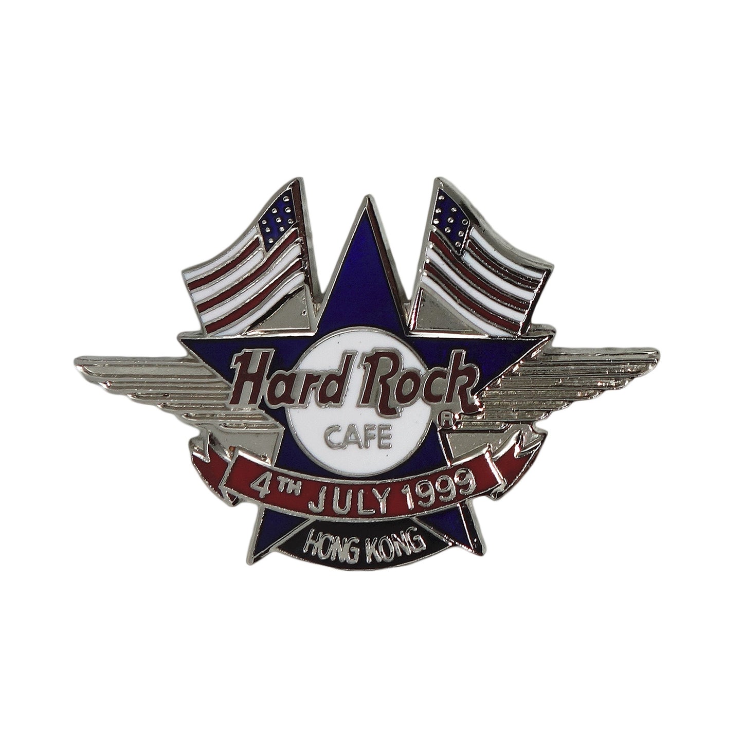 Hard Rock CAFE 星条旗 ピンズ ハードロックカフェ HONG KONG 留め具付き