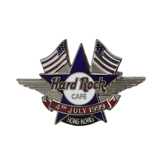 Hard Rock CAFE 星条旗 ピンズ ハードロックカフェ HONG KONG 留め具付き
